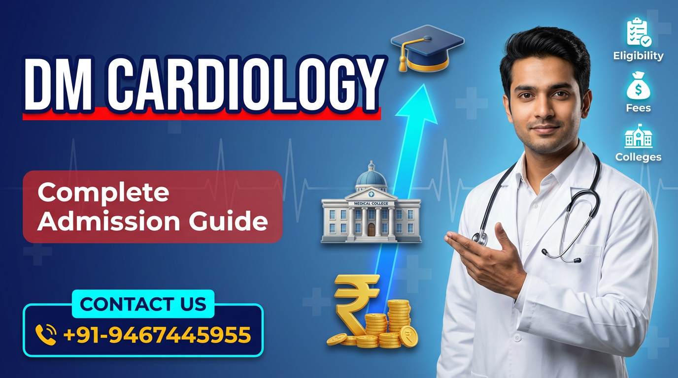 DM Cardiology: Admissions, medical colleges, fees, eligibility criteria details